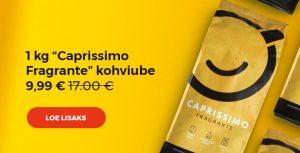1 kg "Caprissimo Fragrante" kohviube vaid 9,99 €
