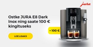 Jura dark inox plus 100 eur