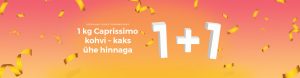 1 kg Caprissimo kohvi – kaks ühe hinnaga