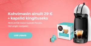 Kohvimasin ainult 29 €