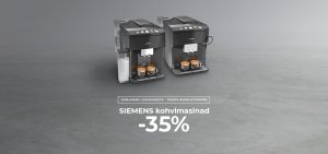 SIEMENS kohvimasinad 35%