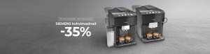 SIEMENS kohvimasinad 35%