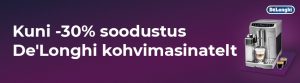 Kuni -30% soodustus De'Longhi kohvimasinatelt