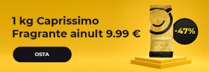 1 kg Caprissimo Fragrante kohviube ainult 9.99 €