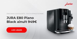 JURA E80 Piano Black ainult 949€