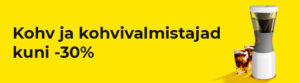 Kohv ja kohvivalmistajad kuni -30%