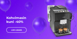 Kohvimasin kuni -40%
