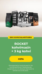 ROCKET kohvimasin + 3 kg kohvi