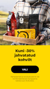 Kuni -30% jahvatatud kohvilt