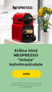 "Eriline hind NESPRESSO ""Inissia"" kohvimasinatele "