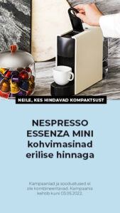 NESPRESSO ESSENZA MINI kohvimasinad erilise hinnaga