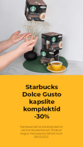 Starbucks Dolce Gusto kapslite komplektid -30%