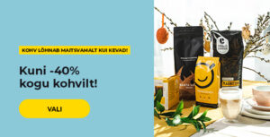 Kuni -40% kogu kohvilt!