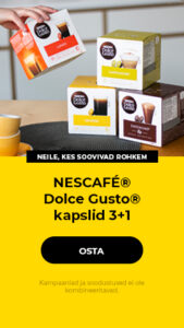 DOLCE GUSTO kapslid 3+1