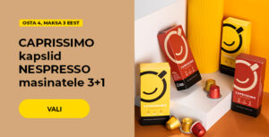 CAPRISSIMO kapslid NESPRESSO masinatele 3+1