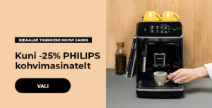 Kuni -25% PHILIPS kohvimasinatelt