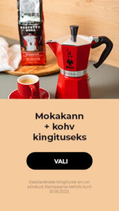 Mokakann + kohv kingituseks