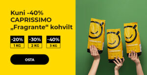 Kuni -40% CAPRISSIMO „Fragrante“ kohvilt