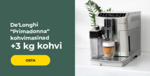 De'Longhi „Primadonna“ kohvimasinad + 3 kg kohvi