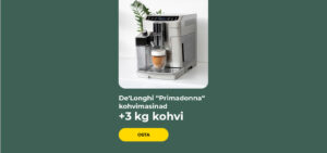 De'Longhi „Primadonna“ kohvimasinad + 3 kg kohvi