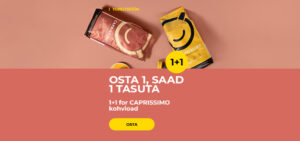 1+1 for CAPRISSIMO kohvioad