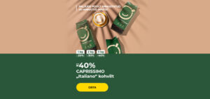 Kuni -40% CAPRISSIMO „Italiano“ kohvilt