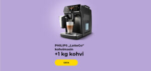 PHILIPS „LatteGo“ kohvimasin + 1 kg coffee