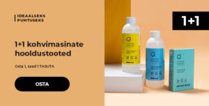1+1 kohvimasinate hooldustooted