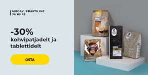 -30% kohvipatjadelt ja tablettidelt