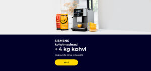 SIEMENS kohvimasinad + 4 kg kohvi
