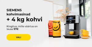 SIEMENS kohvimasinad + 4 kg kohvi