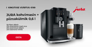JURA kohvimasin + piimakülmik 0,6 l
