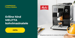 Eriline hind MELITTA kohvimasinatele