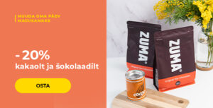 -20% kakaolt ja šokolaadilt