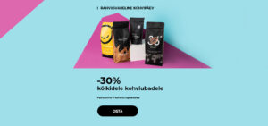 -30% kõikidele kohviubadele