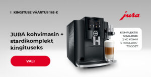 JURA kohvimasin + stardikomplekt kingituseks