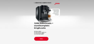 JURA kohvimasin + stardikomplekt kingituseks