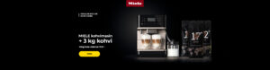 MIELE kohvimasin + 3 kg kohvi