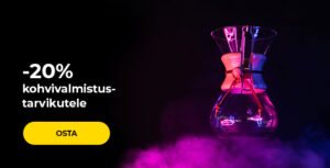 -20% kohvivalmistustarvikutele