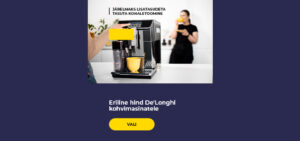 Eriline hind De'Longhi kohvimasinatele