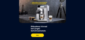 Pidupäeva hinnad De'Longhi kohvimasinatele