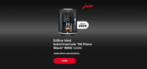 Eriline hind kohvimasinale JURA "E8 Piano Black"