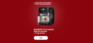 SIEMENS 7 ja 9 seeria kohvimasinad + 3 kg kohvi