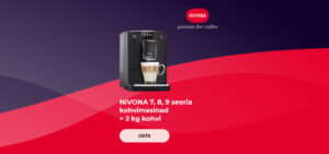 NIVONA 7, 8, 9 seeria kohvimasinad + 2 kg kohvi