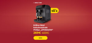 Eriline hind kohvimasinale Philips "EP0820/00"