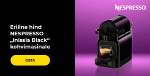 Eriline hind NESPRESSO „Inissia Black“ kohvimasinale