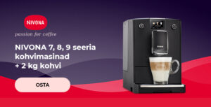 NIVONA 7, 8, 9 seeria kohvimasinad + 2 kg kohvi
