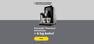 De'Longhi "Maestosa" kohvimasin + 6 kg kohvi