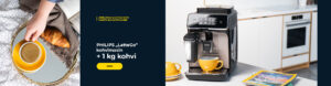 PHILIPS „LatteGo“ kohvimasin + 1 kg kohvi