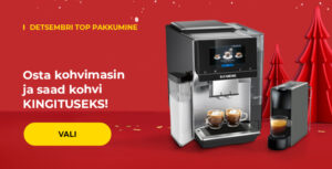 Osta kohvimasin ja saad kohvi kingituseks!